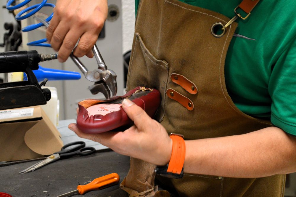 fabrication d'une chaussure
