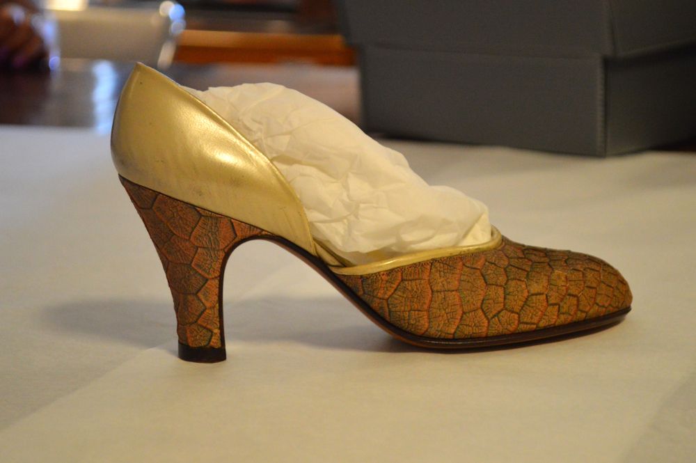 chaussure crée par Perrugia dans un cuir rare