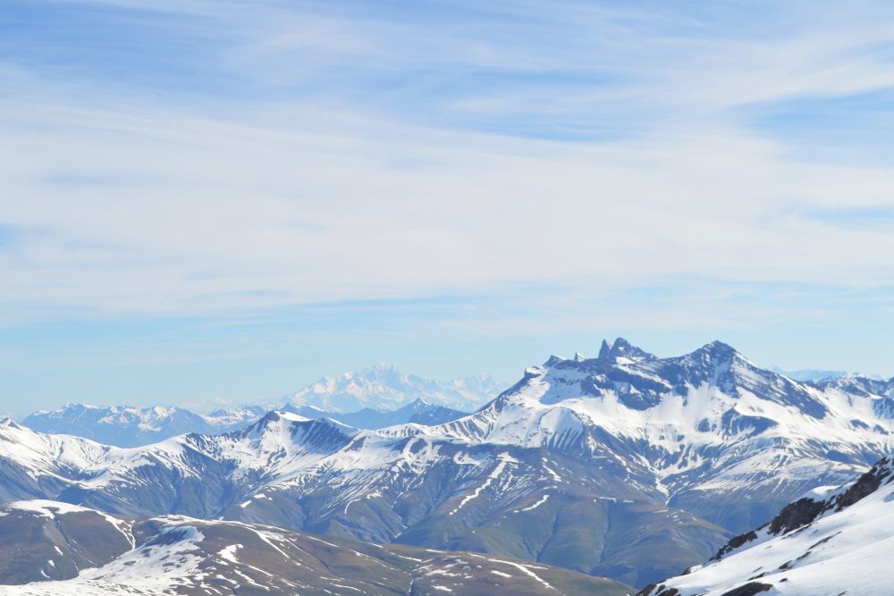 panorama de montagne enneigées