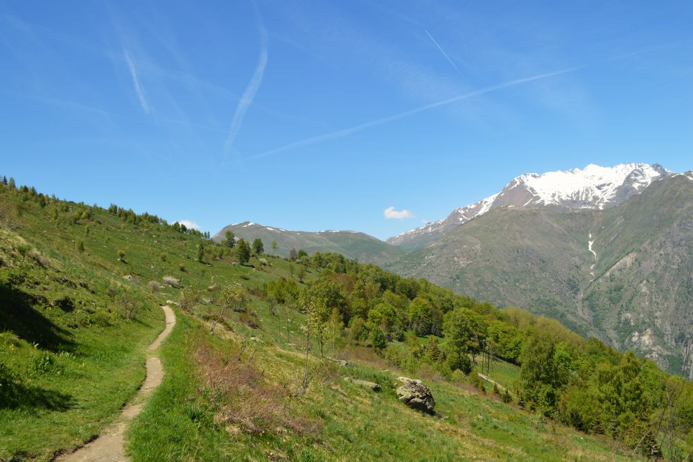en montant vers la bergerie Kanata aux 2 Alpes