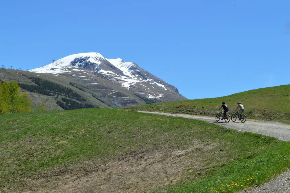 en montant vers la bergerie Kanata aux 2 Alpes