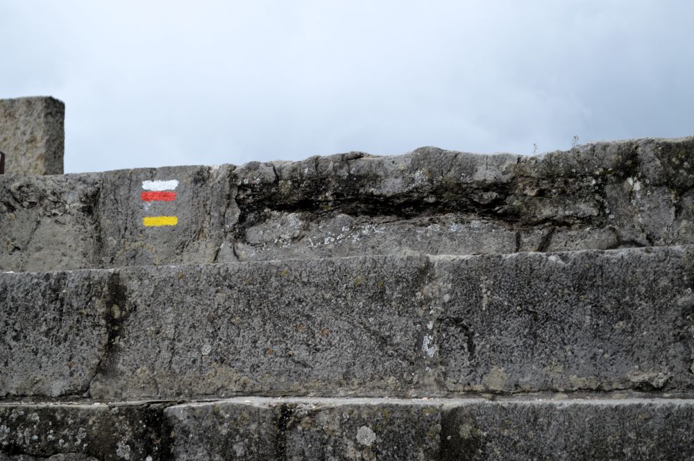 balisage de randonnée sur la Bastille de Grenoble