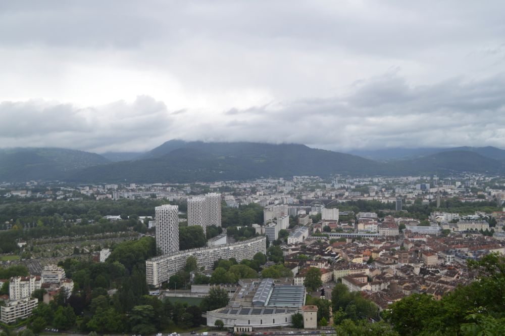 vue sur Grenoble depuis la Bastille