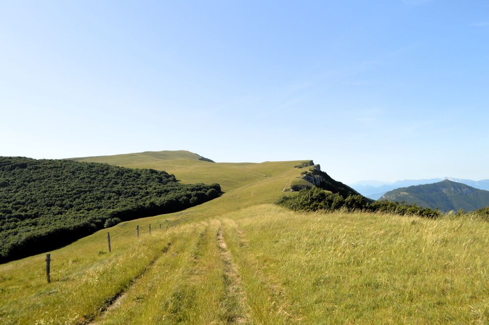 sentier de crête dans le Vercors
