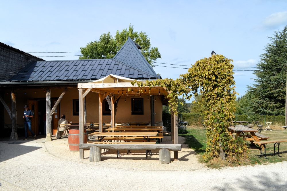 terrasse de L'Agrivoise à Saint Agrève