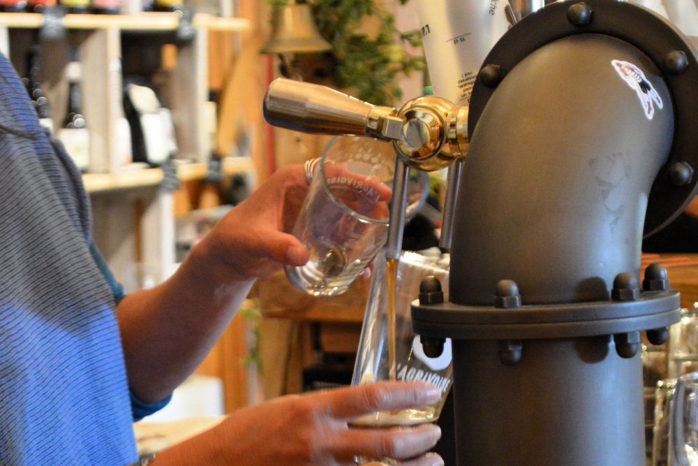 service de bière à la pression