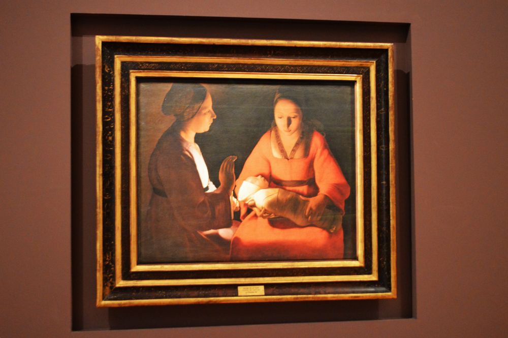 Tableau Le Nouveau Né de Georges de la Tour