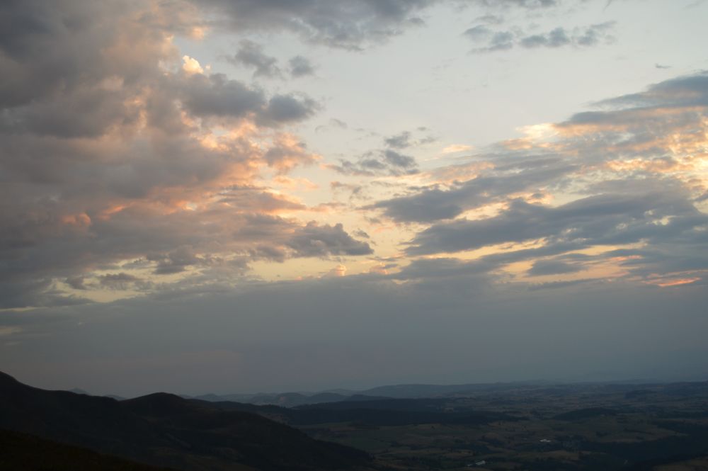 lever de soleil dans le massif du Sancy