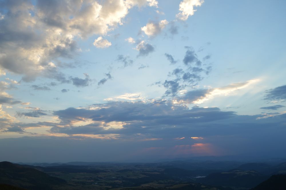 lever de soleil dans le massif du Sancy