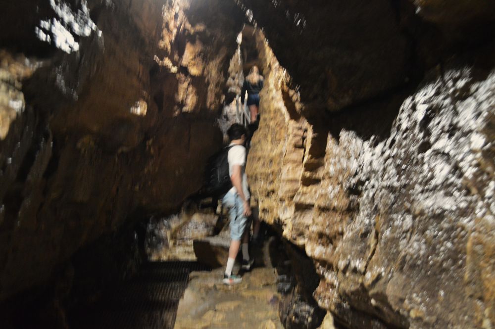 dans les grottes des Cuves de Sassenage