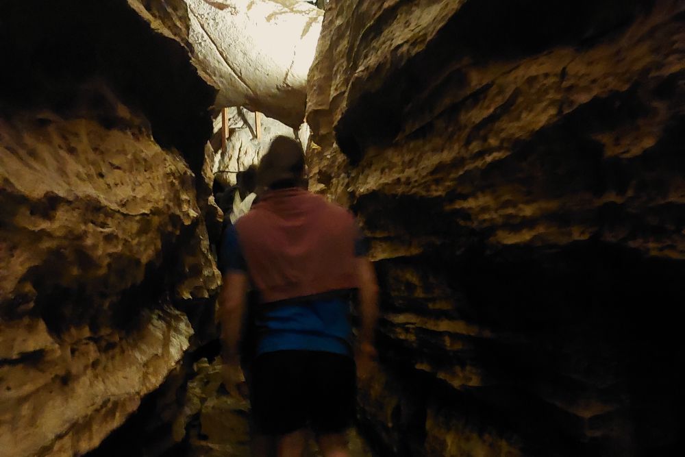 dans les grottes des Cuves de Sassenage