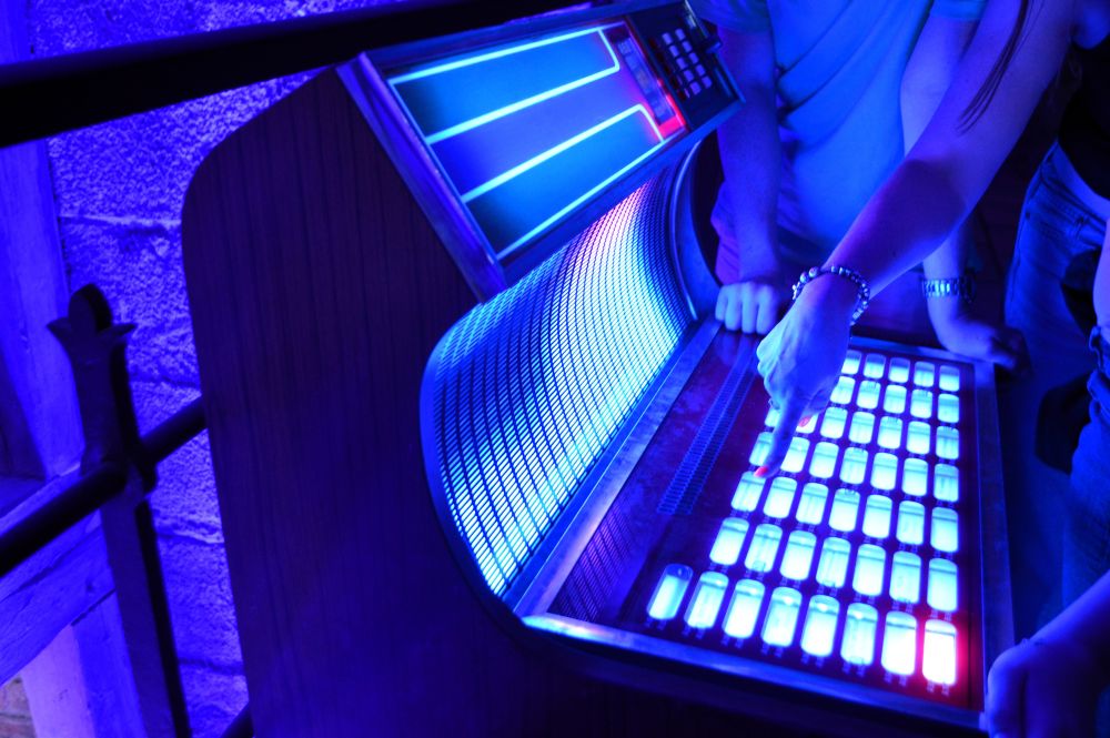 le juke box de Colorama au Mont Saint Michel