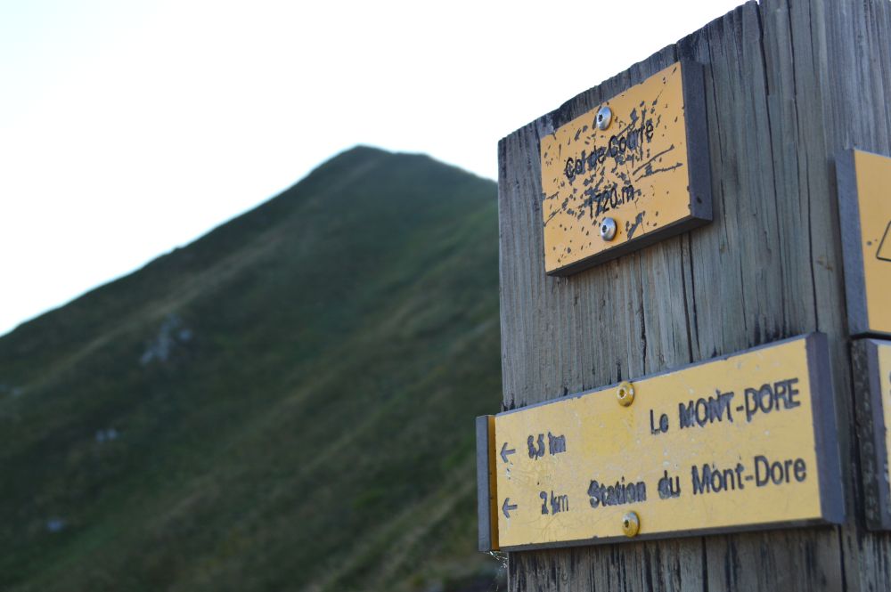 au col de Courre dans le massif du Sancy