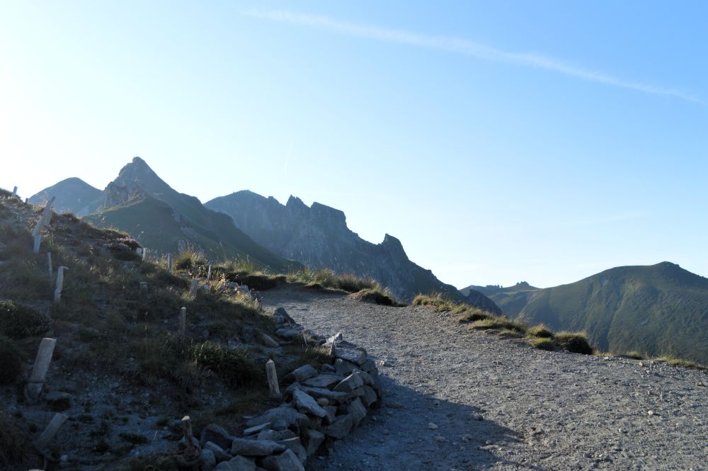 au col de Courre dans le massif du Sancy