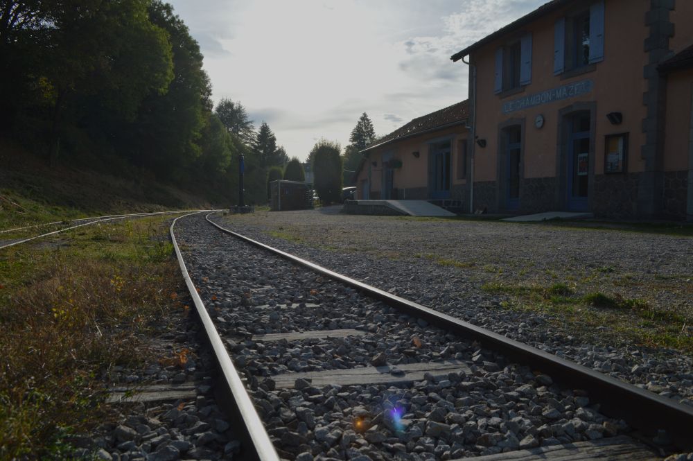 voie ferrée en gare du Chambon sur Lignon