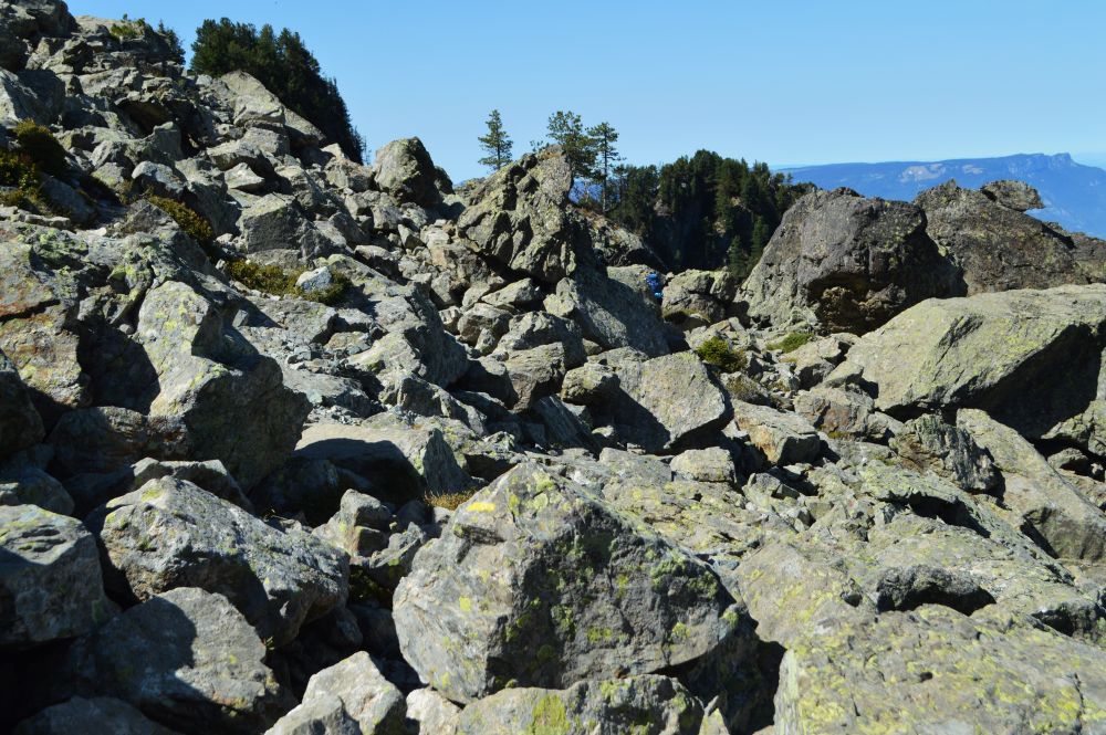 pierrier en montagne